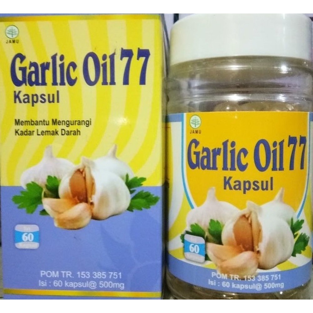 Kapsul minyak bawang putih isi 60 kapsul Garlic Oil