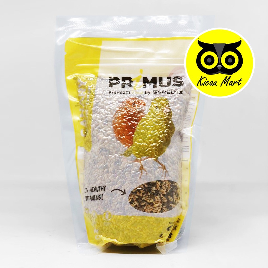 PAKAN MAKANAN HARIAN BURUNG KENARI PRIMUS CANARIES BENELUX MILET MILLET IMPORT KALENG 300 GR PPRCAWJ