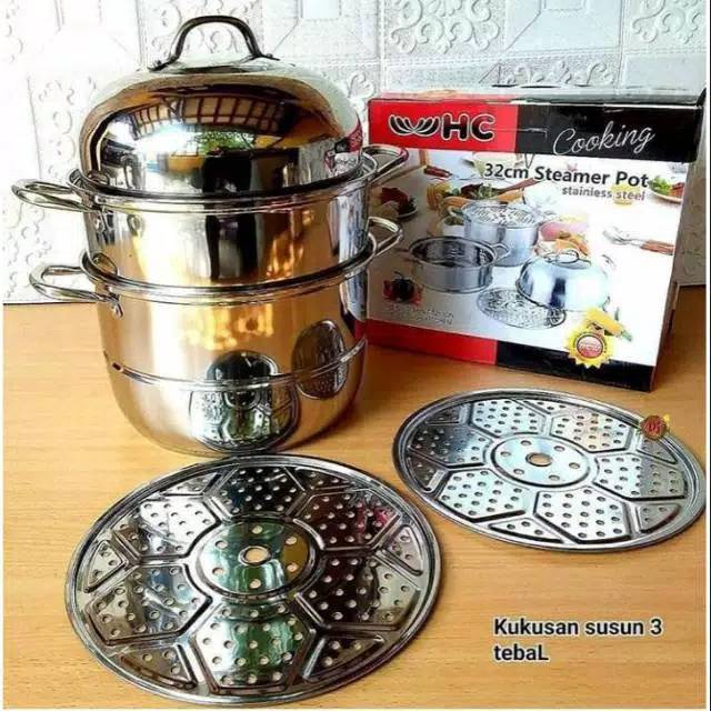 ONGKIR TERMURAH STEAMER POT 32CM HAPPY CALL