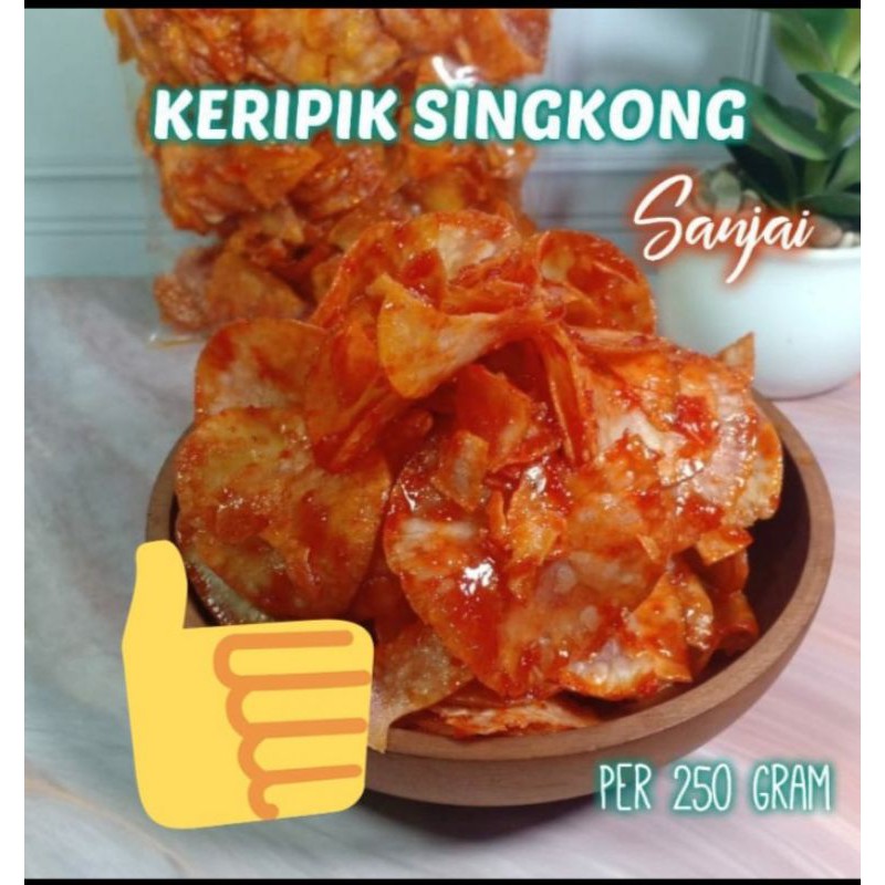 

keripik singkong sanjai kemasan 250 gr