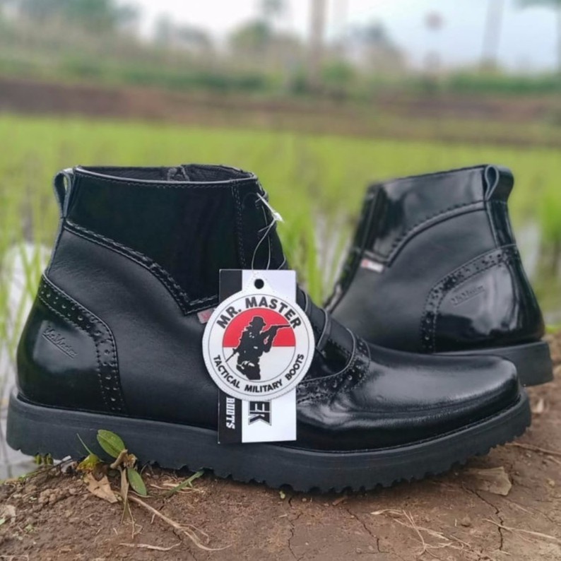 SEPATU PDH MR MASTER KULIT SAPI ASLI SEPATU PDH DINAS KANTOR TNI POLRI SECURITY SATPAM