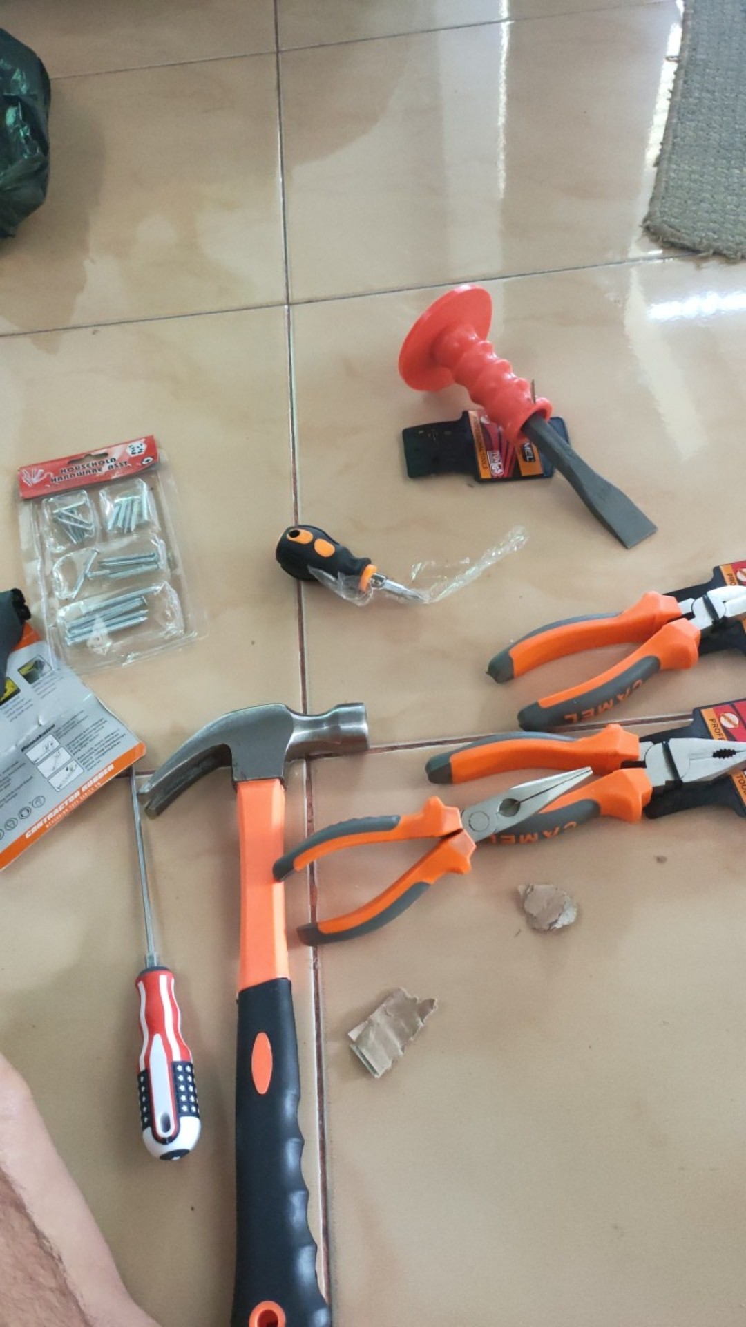 Camel Pahat Beton Pipih 8 Inch Orange - Concrete Flat Chisel 8 Inch Termurah Berkualitas