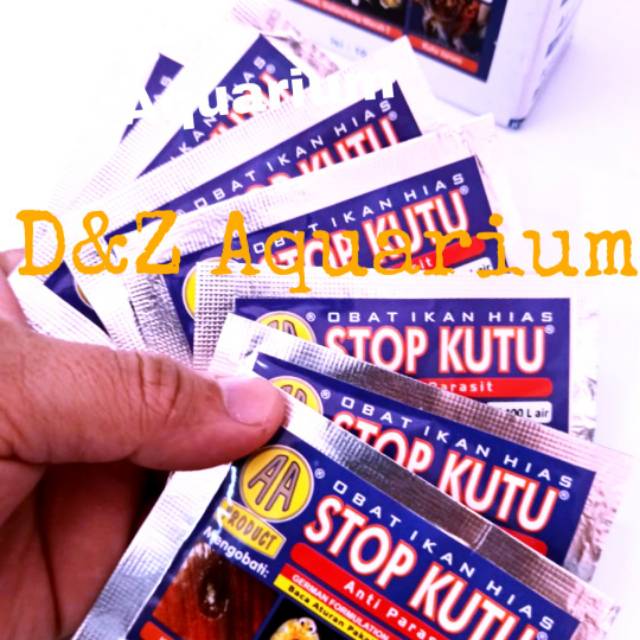 STOP KUTU  IKAN Obat  Kutu  Ikan Hias Anti Parasit Obat  