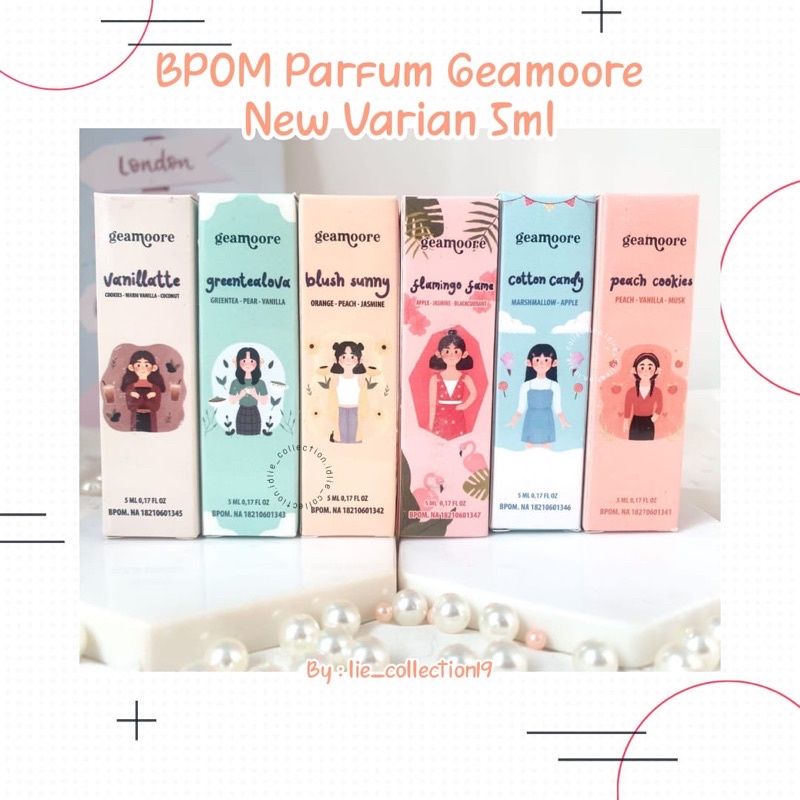 Geamore parfum addicted serries indoor atau outdoor 5ml, 6ml, 15ml &amp; 30ml wangi segar buah tahan lama