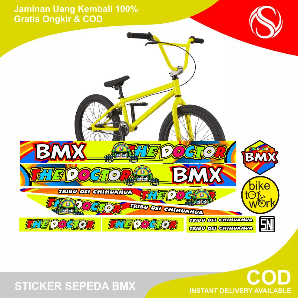STICKER VARIASI SEPEDA BMX UNIVERSAL / STIKER SET SEPEDA BMX / EMBLEM SEPEDA BMX