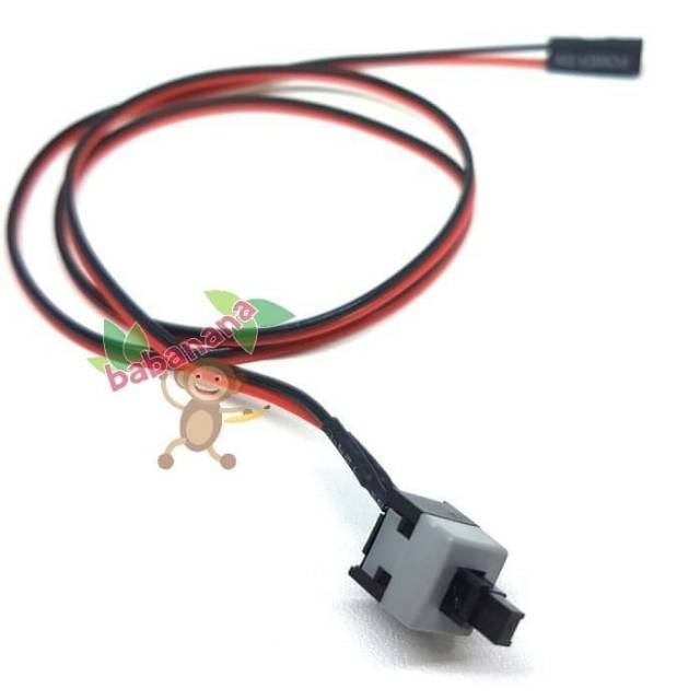 Kabel Front Panel Switch Power Reset Button untuk PC CPU Komputer On Off