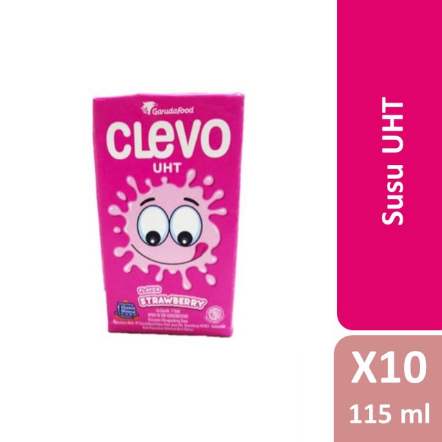 

Clevo Susu UHT Rasa Stroberi 115 ml x10