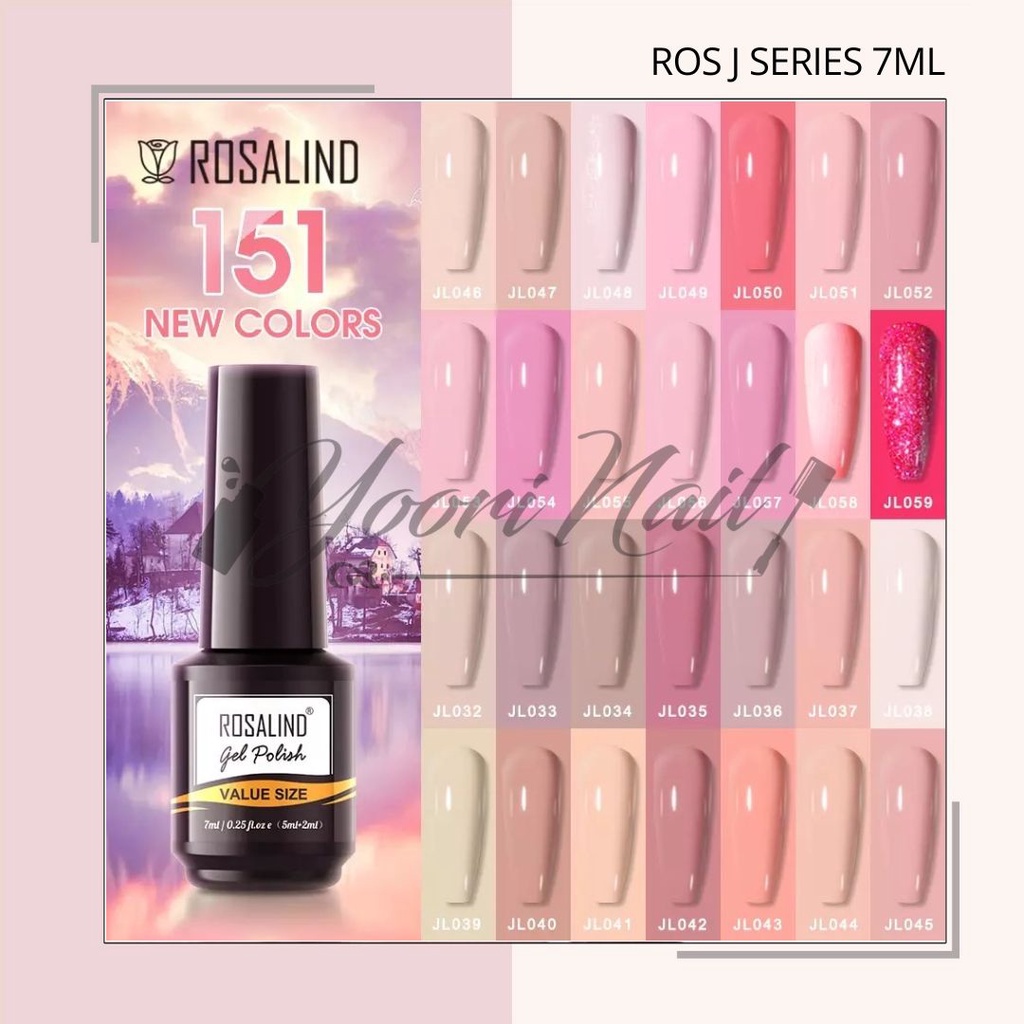 Mini Rosalind J Series 7ml (JL001 - JL050)  glitter series colorful series gel polish gel uv led