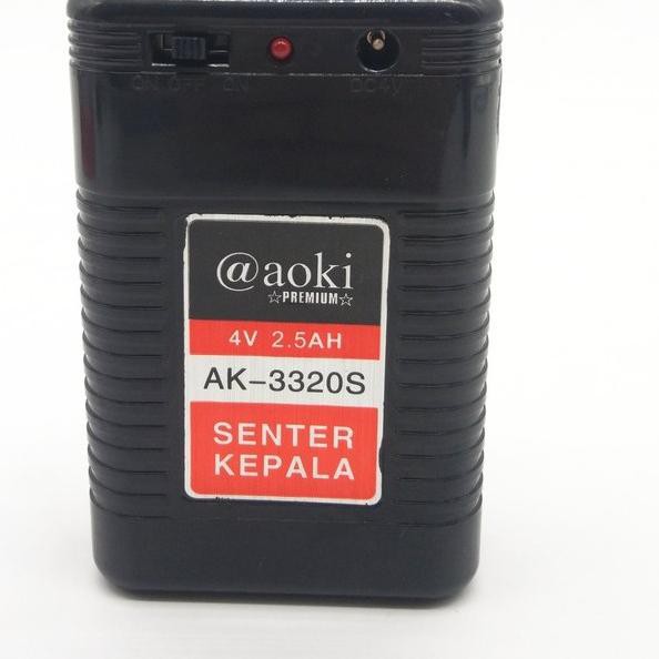 ➻ AOKI Senter kepala 2w led aki pinggang ak 3320s ✈