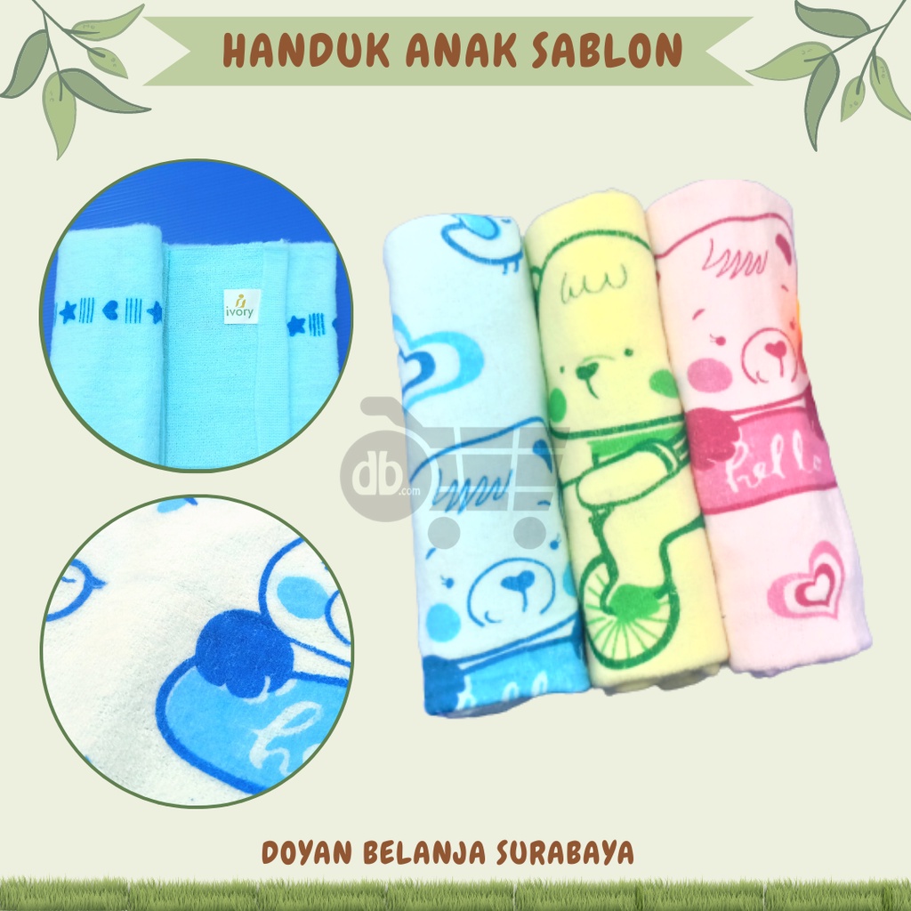 [BISA PILIH WARNA] Handuk Bayi Murah-Sablon/Handuk Bayi Murah-Bordir/Handuk Bayi Lembut/ Kado Bayi H