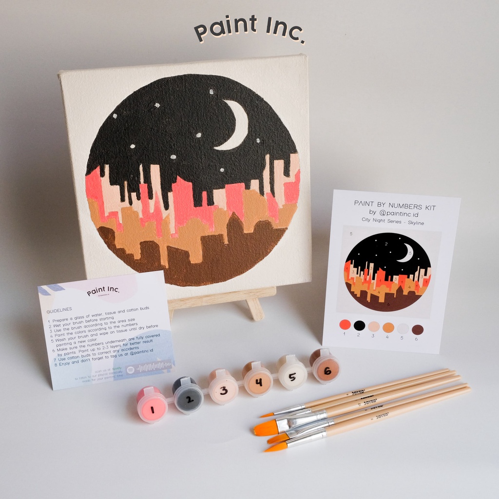 

Paint by Numbers Kit: City Night Series - Skyline Paint Inc. ID Painting Kit Paint by Number