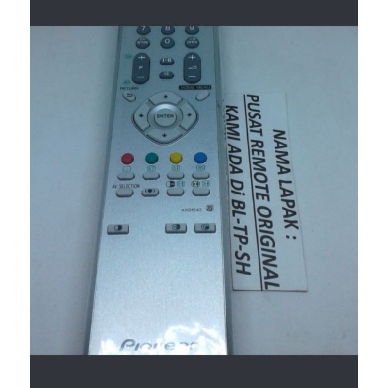 REMOTE REMOT TV PIONEER PLASMA AXD1543 ORIGINAL ASLI