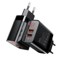 BASEUS Mirror adaptor Wall Charger Hp Quick Charge 3.0 18W A+A BS-E912