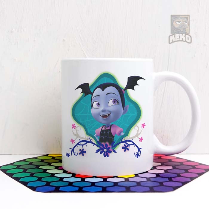 Mug Keramik Disnep Vampirina Vee Gothic Floral