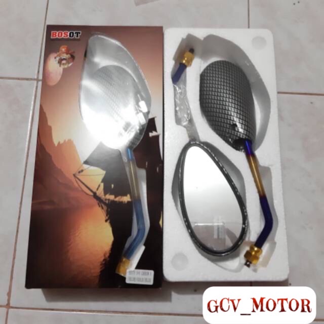 SPION CARBON TWOTONE ASLI BAKARAN MODEL STANDAR SATRIA FU DRAT 12 SUZUKI PLUS DRAT 14