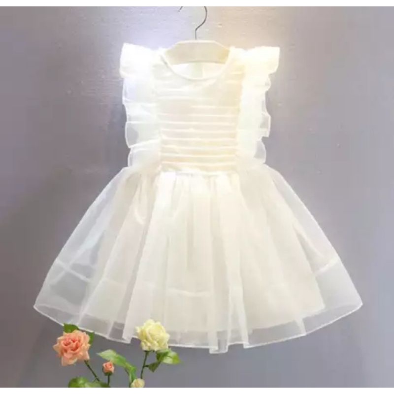 girls party dress white lace dress for wedding party