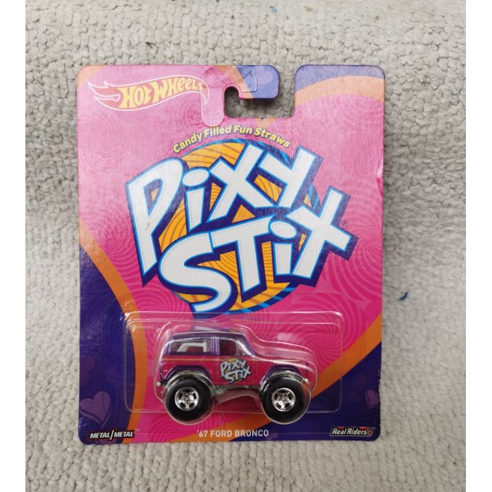 Hot Wheels 67 Ford Bronco Pixy Stix Candy Pink Diecast