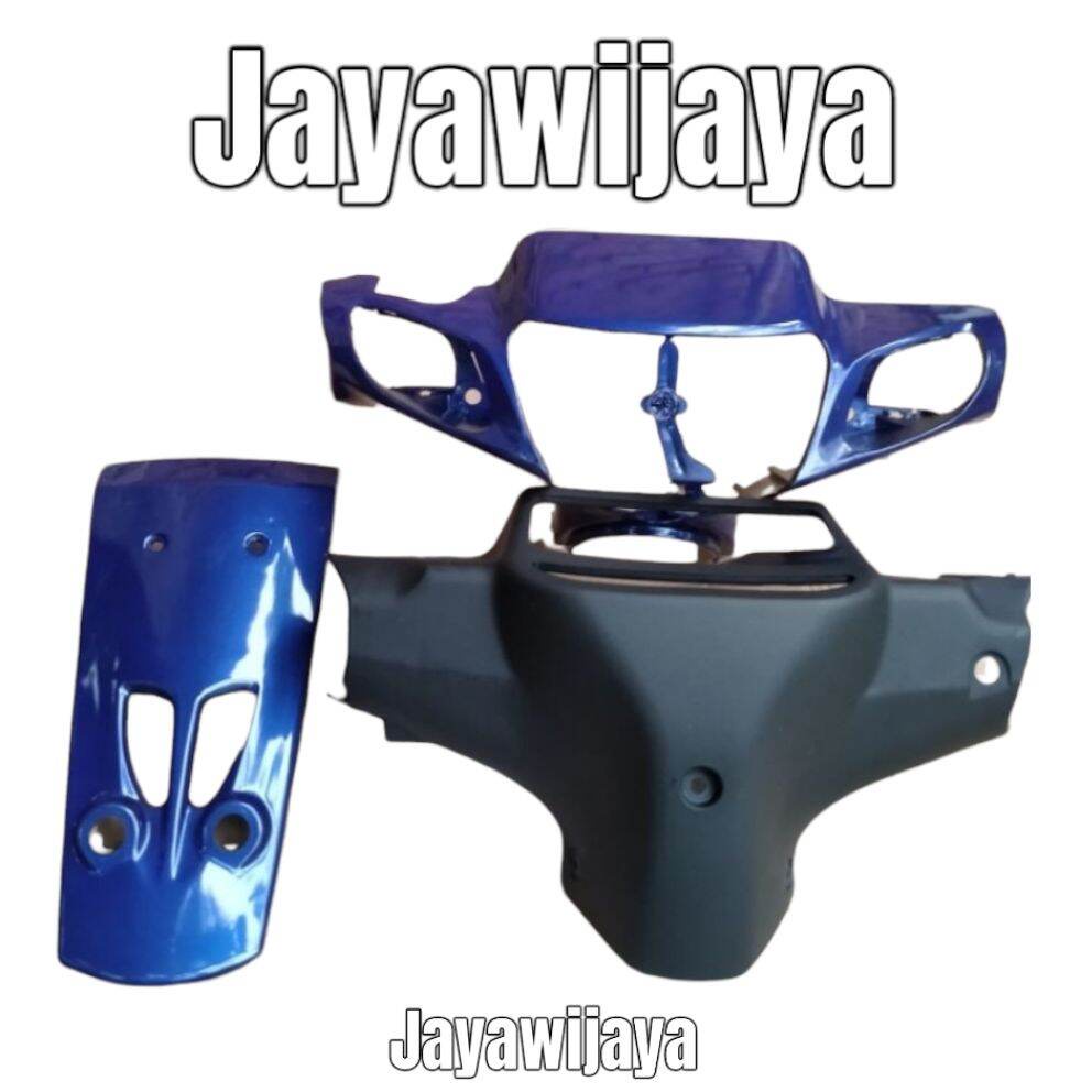 body motor fiz r.. Batok kepala depan belakang yamaha fiz r vega r lama warna biru set panel depan f