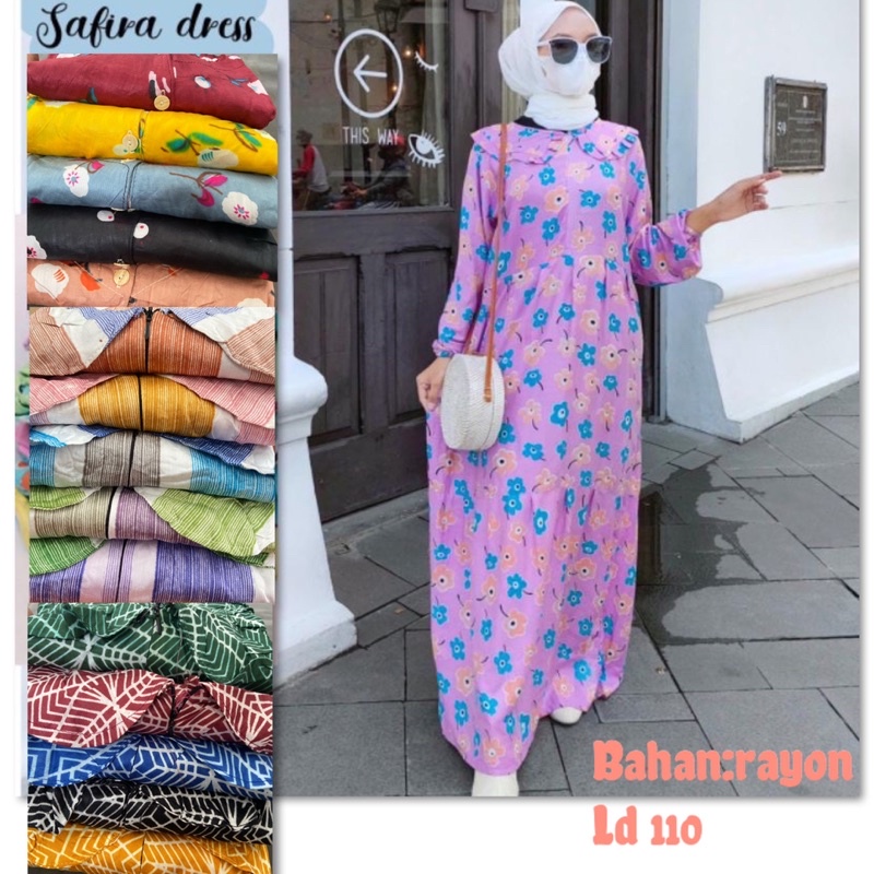 DASTER SASKIA RAYON DRESS