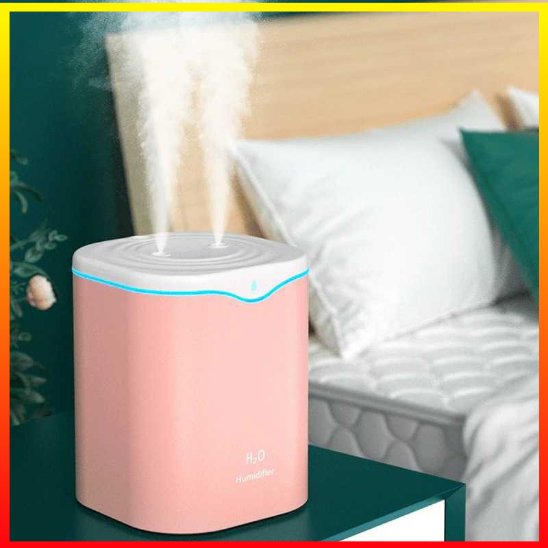 Humidifier Portable USB Kapas Filter Pembuat Uap Aromatherapy Oil Diffuser Pelembab Kamar Tidur Kabut Dingin H2o Kapasitas Besar 2L PDQ - 7RHXYPWH