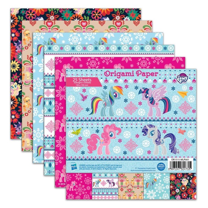 

Senikertas- Origami - Kertas Lipat - My Little Pony - Mlp001 -Kertas-Seni.