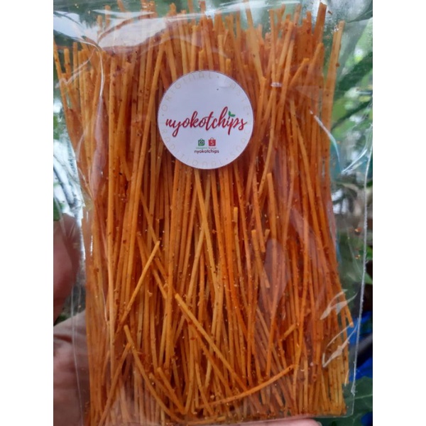 

Mie Lidi jajanan jadul pedas lidi lidian homemade 100Gr