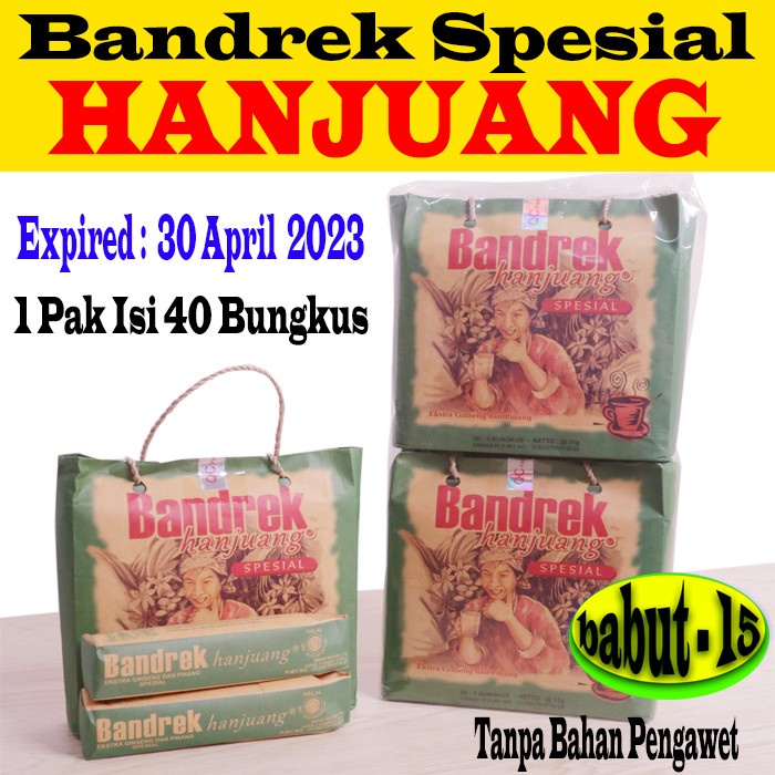 

Bandrek Spesial HANJUANG Kemasan Kertas isi 8 Kantong (BERKUALITAS)