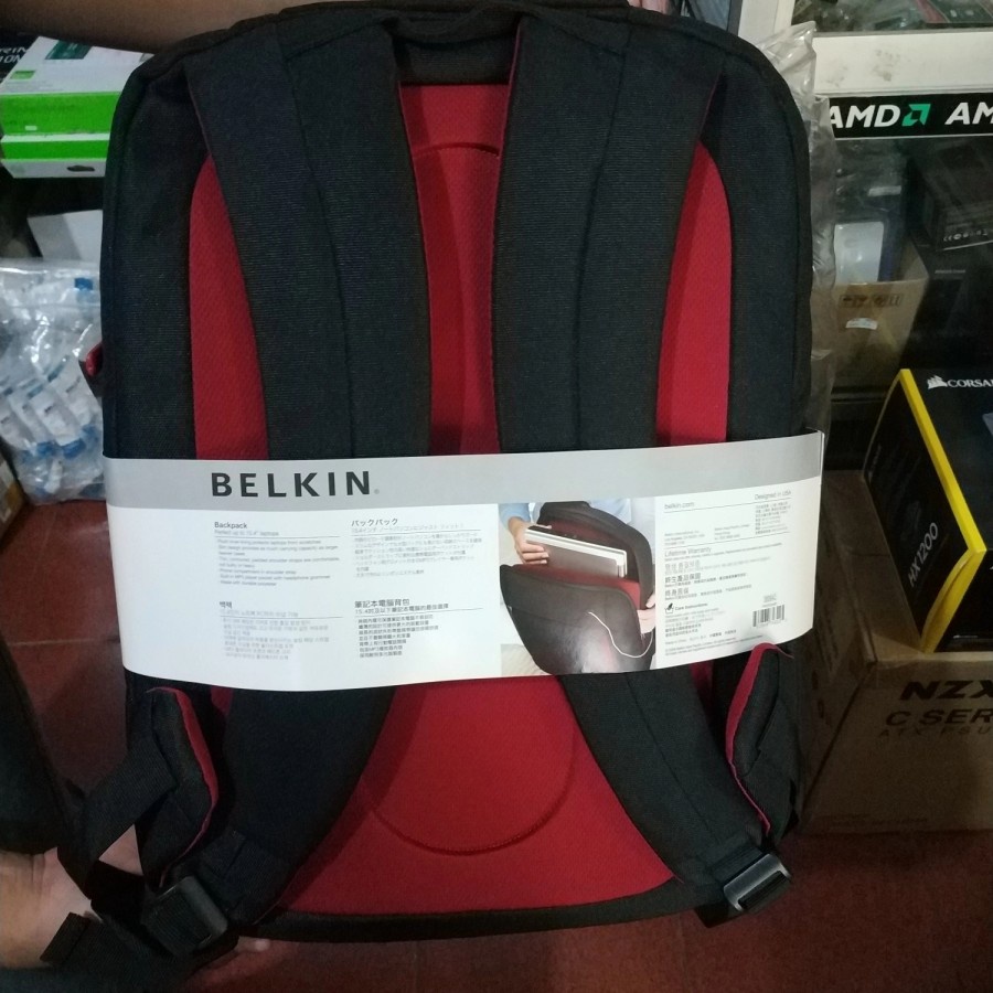 MURAH!! Belkin Backpack 15,4&quot; Slim Protected Light | Tas Punggung Kualitas Bagus dan Kuat untuk Laptop atau lainnya