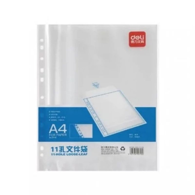 

Sheet protector binder pocket 11 hole A4 5716