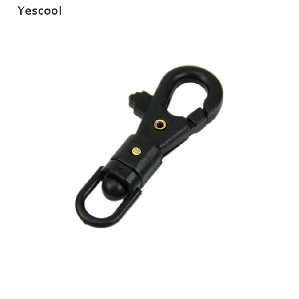 Yescool 10pcs Carabiner Mini EDC Bisa Diputar Untuk Survival