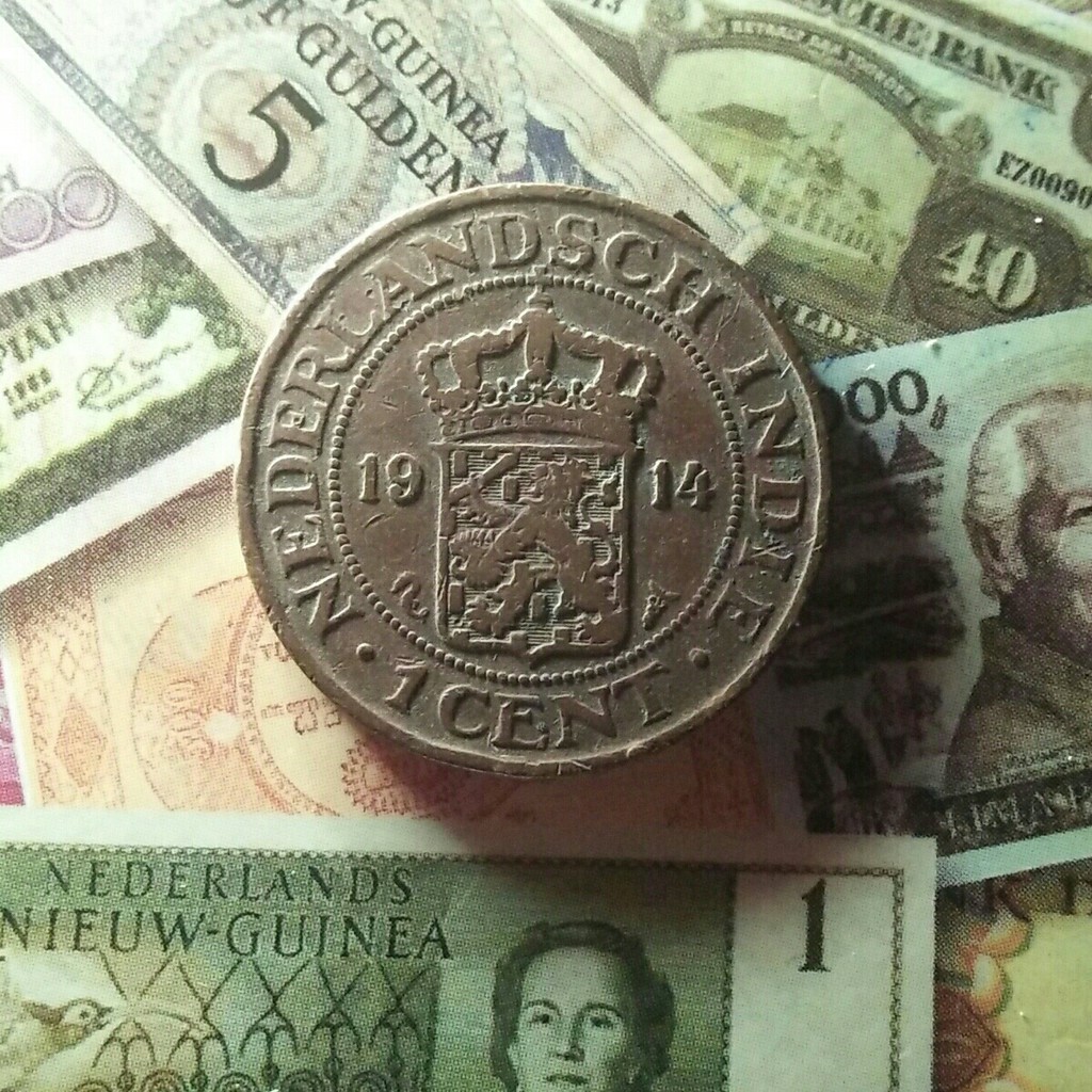 Exc 024 - Koin 1 Cent 1914 Nederlands Indie Benggol