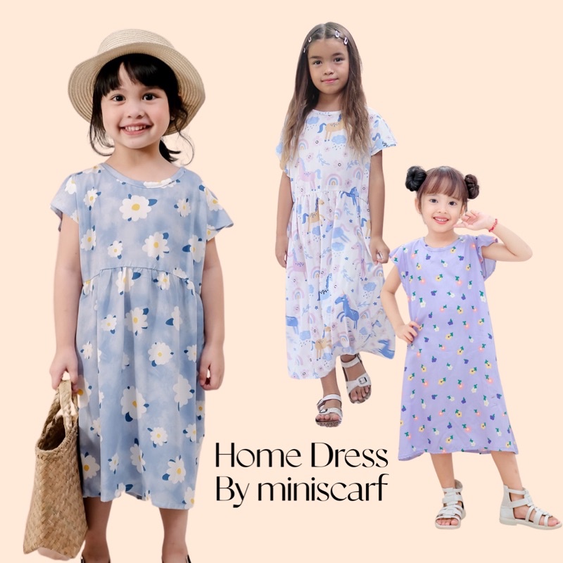 Daster Anak 5-12th Home Dress Anak Daster Anak Rayon Daster Remaja Baju Remaja