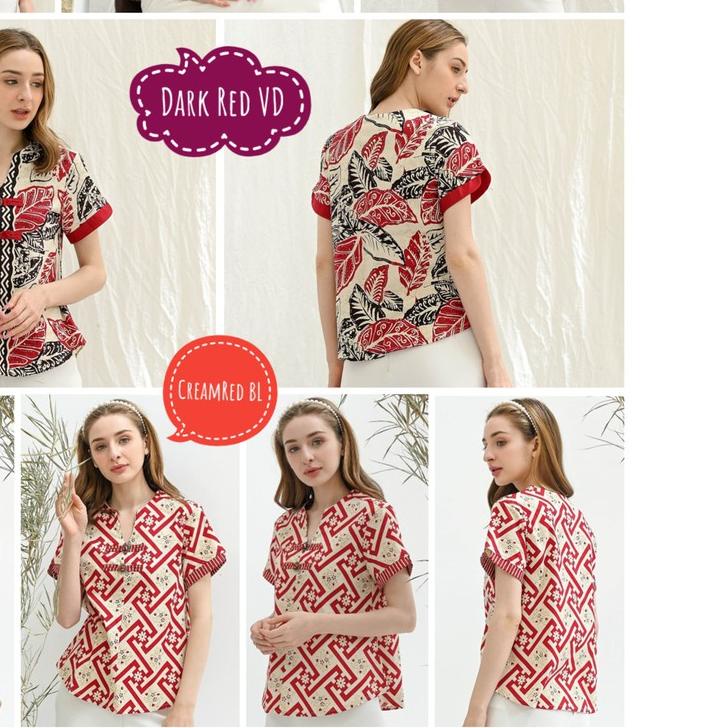 ♖ 208 Atasan Batik / Atasan Batik Wanita / Atasan Batik Modern JUMBO / Atasan Batik Model Cheongsam