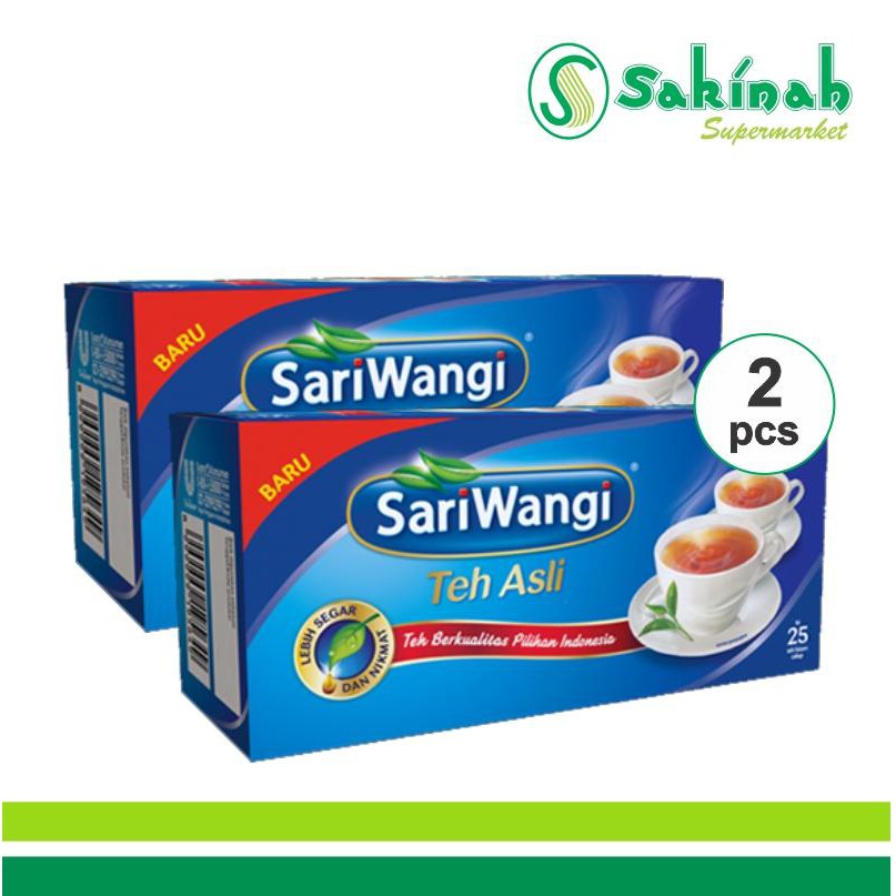 Sariwangi Teh Asli 25 Sheets Teh Celup (2pcs)