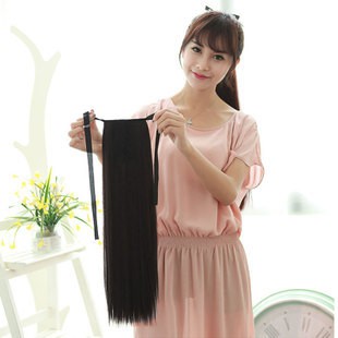 PTC 65 cm ponytail hair extension kunciran ikat ekor kuda rambut palsu