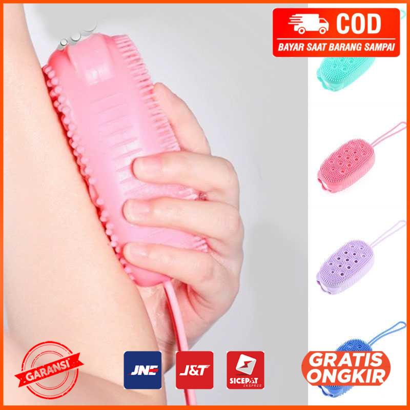 Sikat Mandi Badan Double Sided Massage Silicone BB995