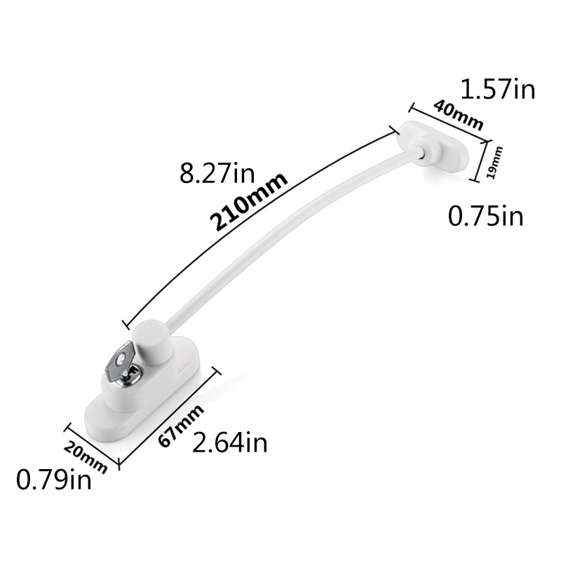 Kunci Pengaman Jendela / Pintu Anti Maling Dengan Sekrup Untuk Keamanan Bayi / Anak
