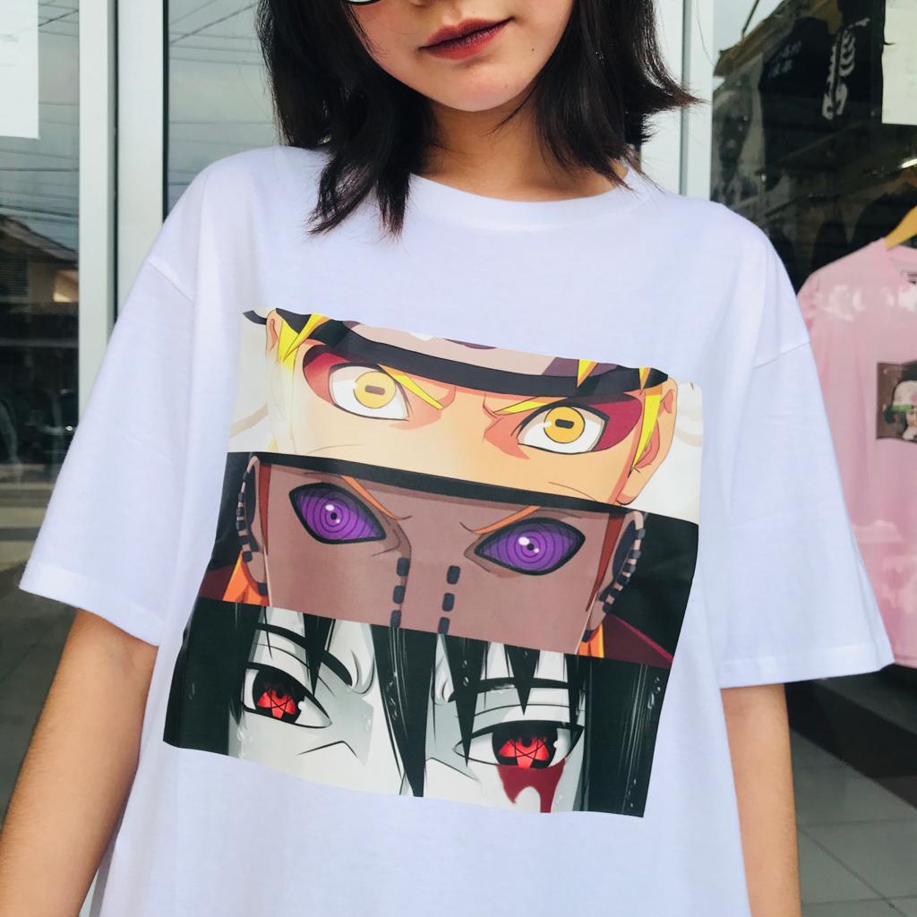 Tshirt streetwear Naruto Pain Itachi Eyes Anime Manga Unisex