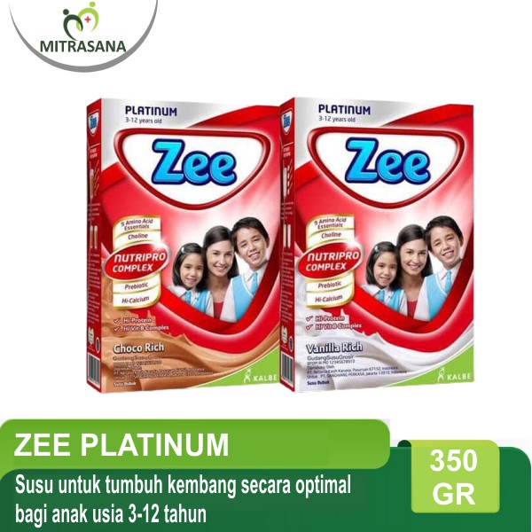 

Zee Platinum Cokelat Vanila 350 gr