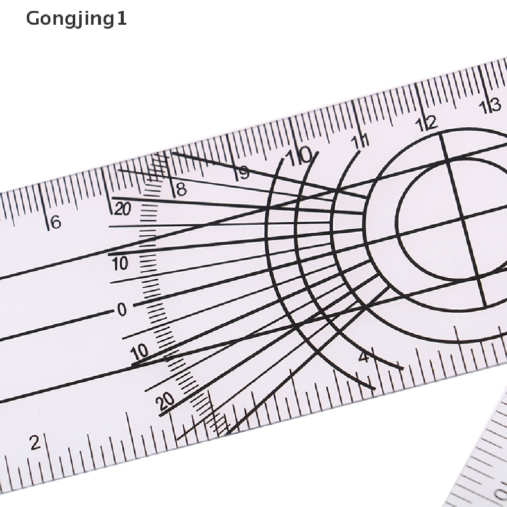 Gongjing 1pc Penggaris Goniometer Medis Rotasi 360 Derajat