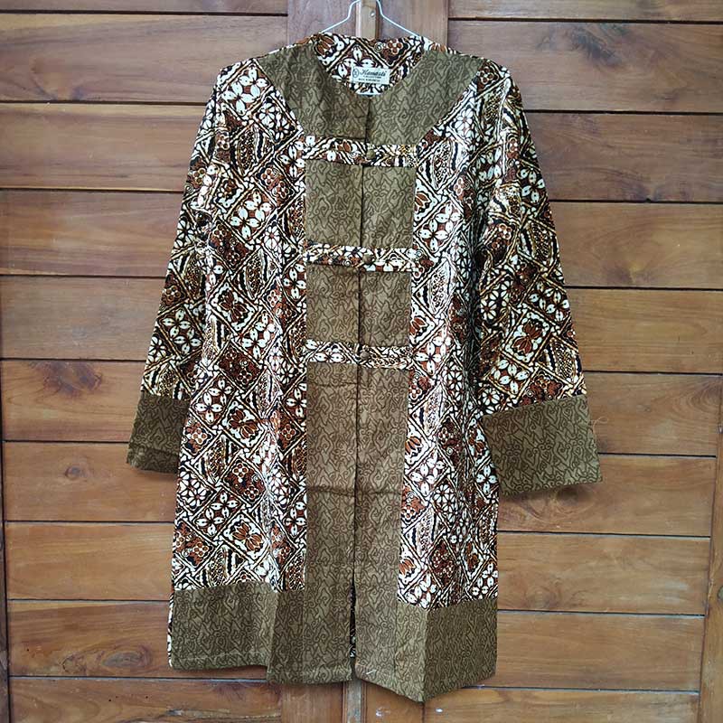 Blouse Batik Tunik Sogan Batangan