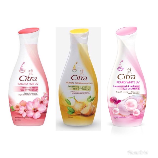 [ 230 ml ] Citra uv whitening - citra handbody lotion 230 ml - citra lotion