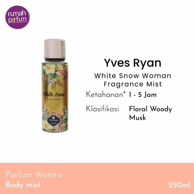 Yves Ryan White Snow Woman Fragrance Mist 250 Ml