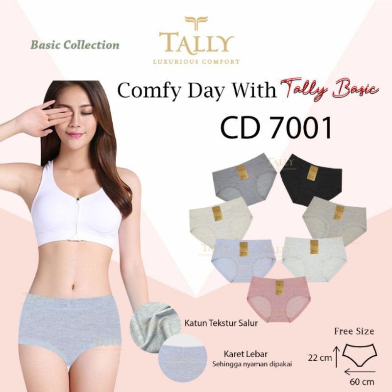 CD Tally 7001 Celana Dalam Tally Bahan katun bamboo soft