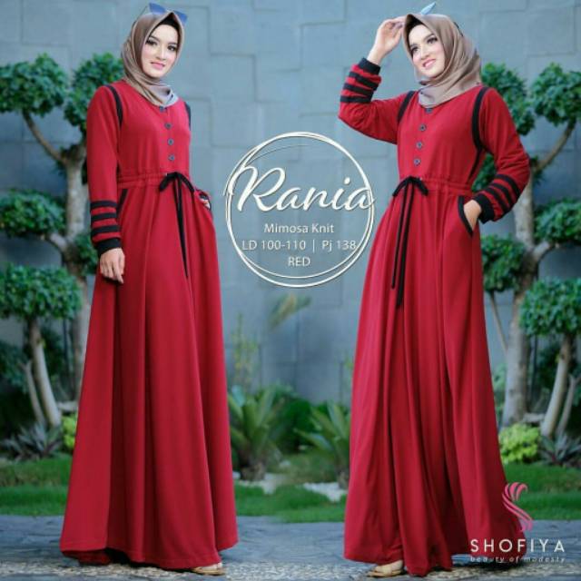 PROMO FASHION MUSLIMAH GAMIS SYARI RENATA JUMBO BUSUI WOLFIS MONALISA LD110CM FIT TO XL - BLACK