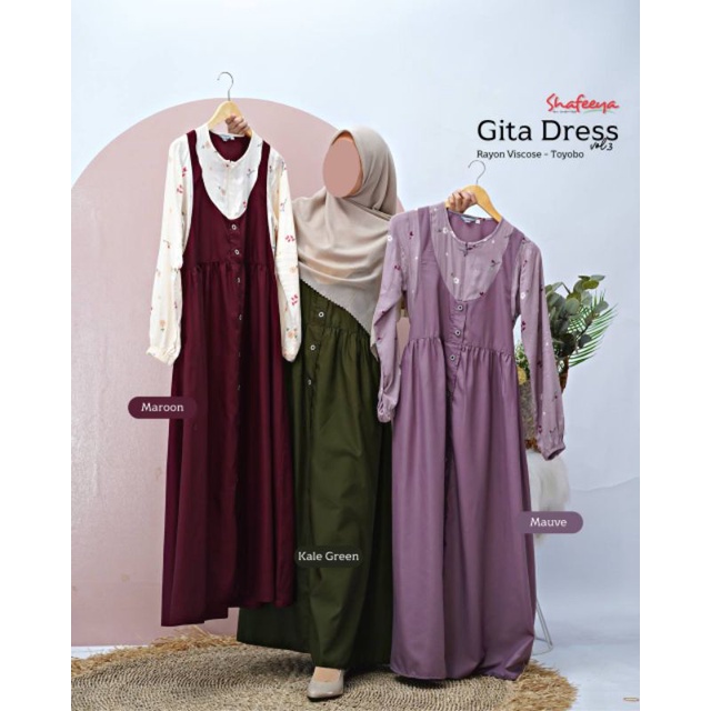 ( SHAFEEYA) Gita dress Gamis terbaru by Shafeeya