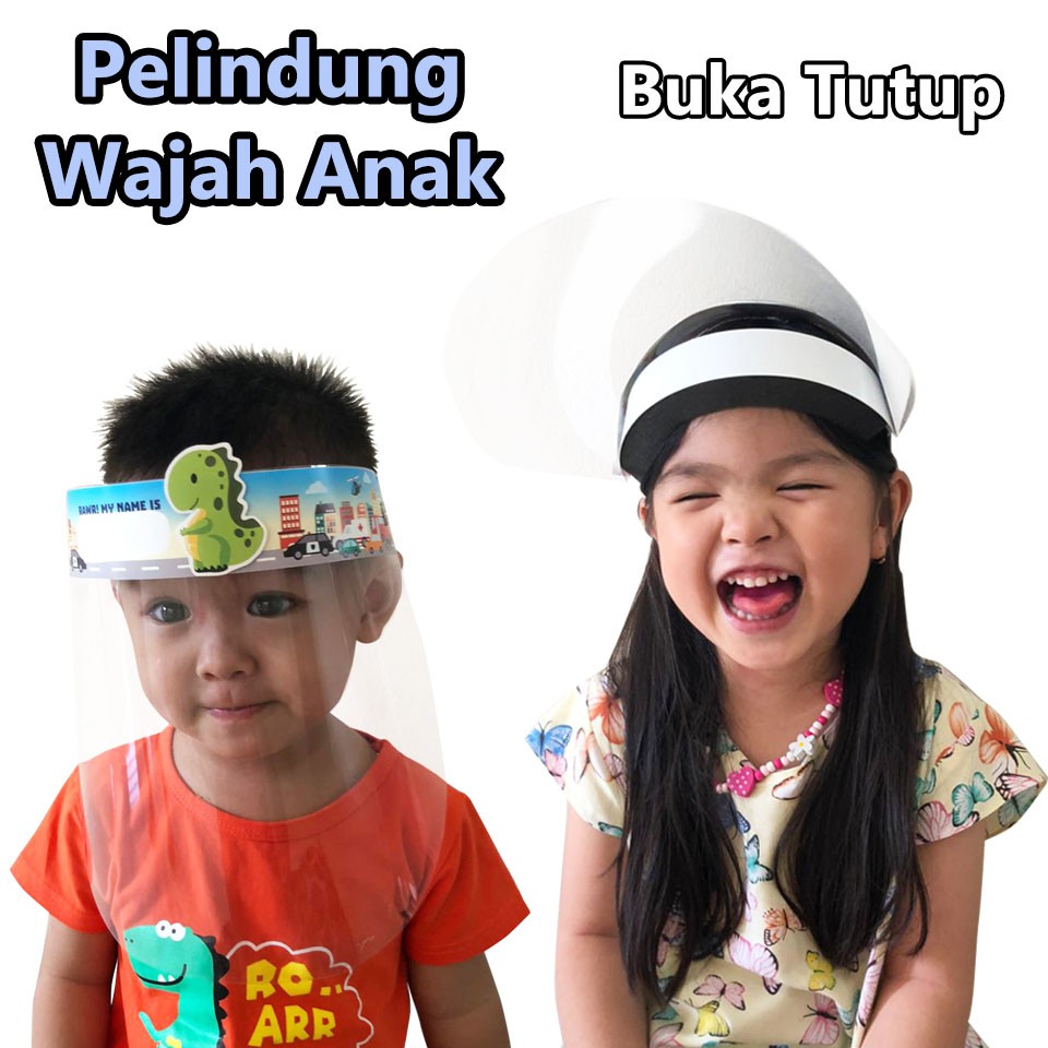 Face Shield Buka Tutup Anak Karakter