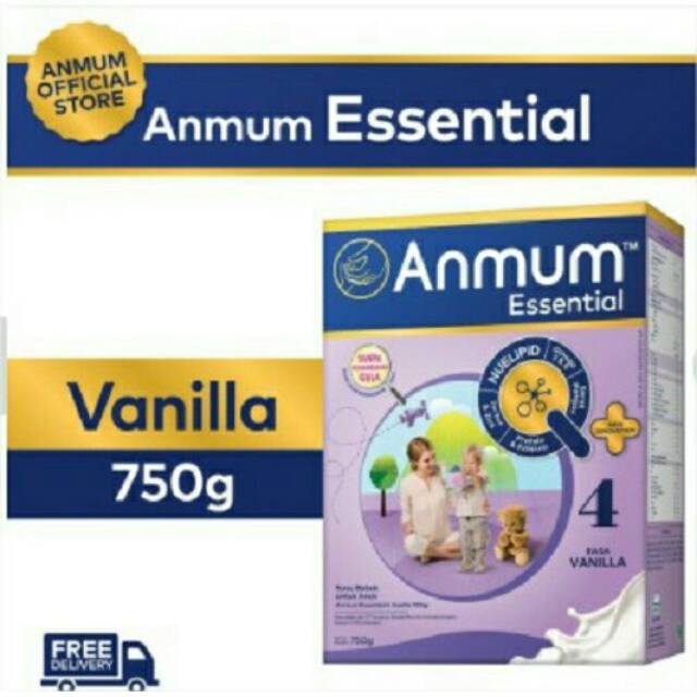 ANMUM ESSENTIAL 4 VANILLA 750 GRAM. Bs GOSEND