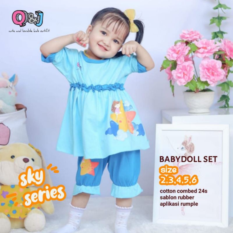 Setelan Anak Piyama Babydoll Q&J