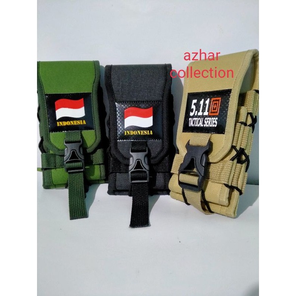 tempat hp tactical 511 merah putih 6,3 sampai 7inci